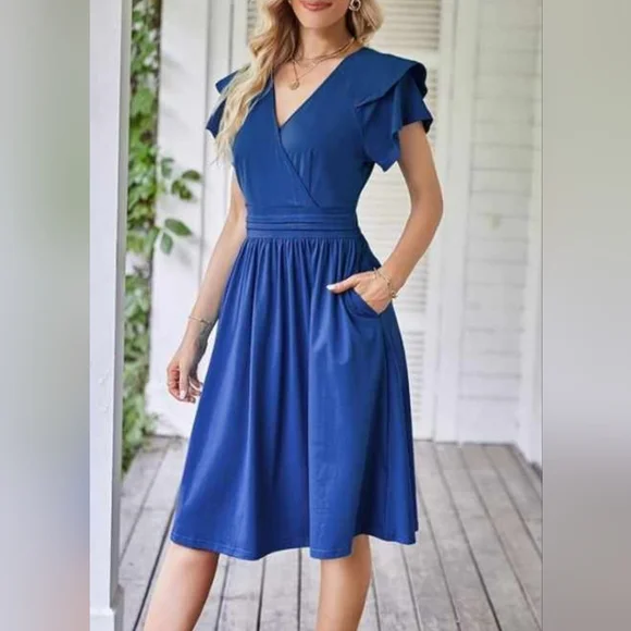 princess polly baby blue dress Simple Wedding Bridesmaid Dresses Saks Fifth Avenue Bridal Bequemer Laden  Dresses Women's Spring Summer Ruffle Short